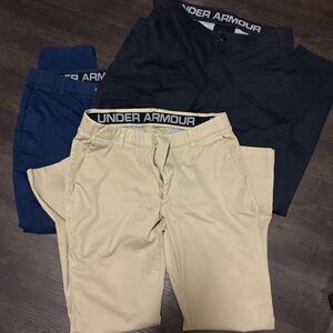 Set of 3 men’s Under Armour golf/performance pants